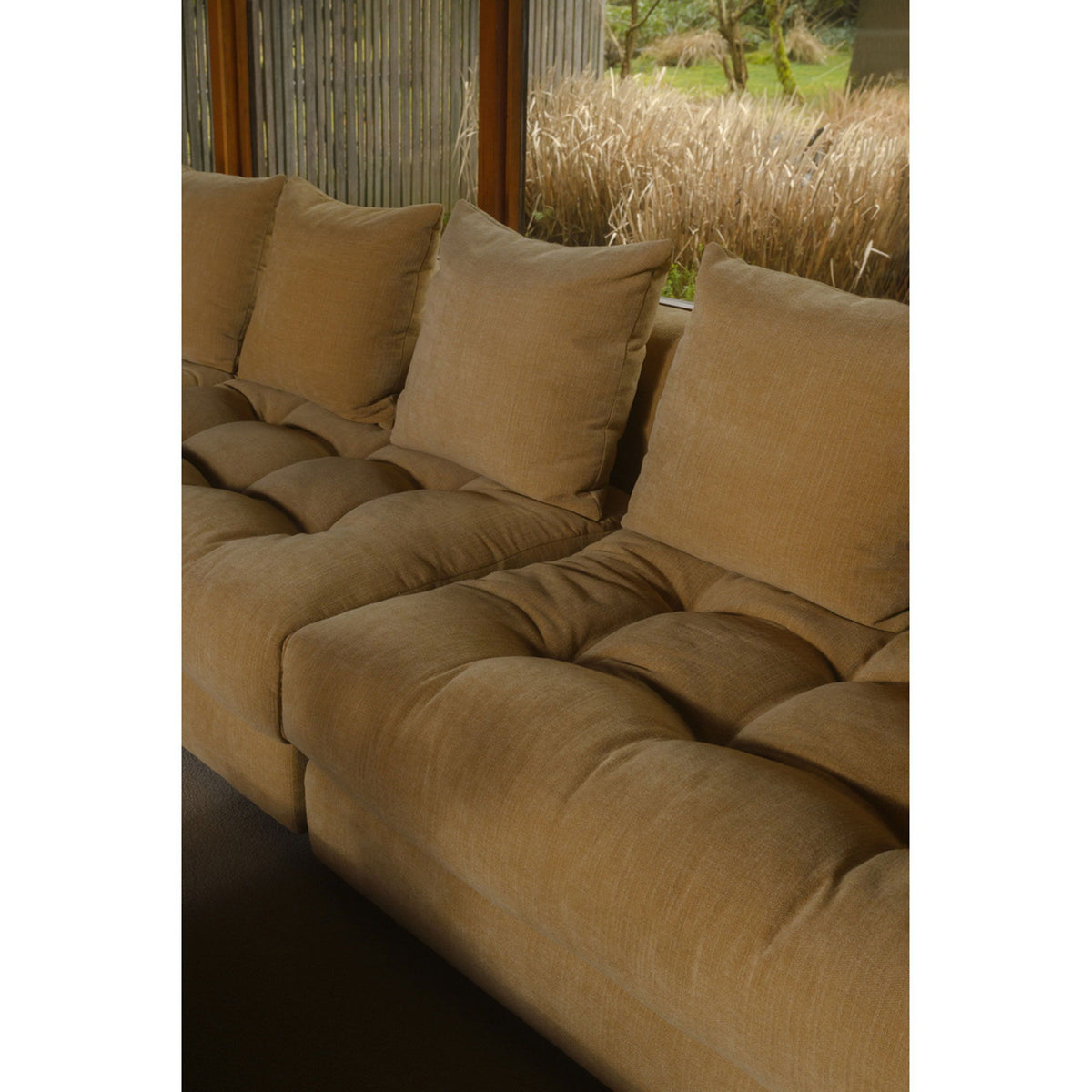 Davie - Left Arm Facing Chair - GoldenYellow