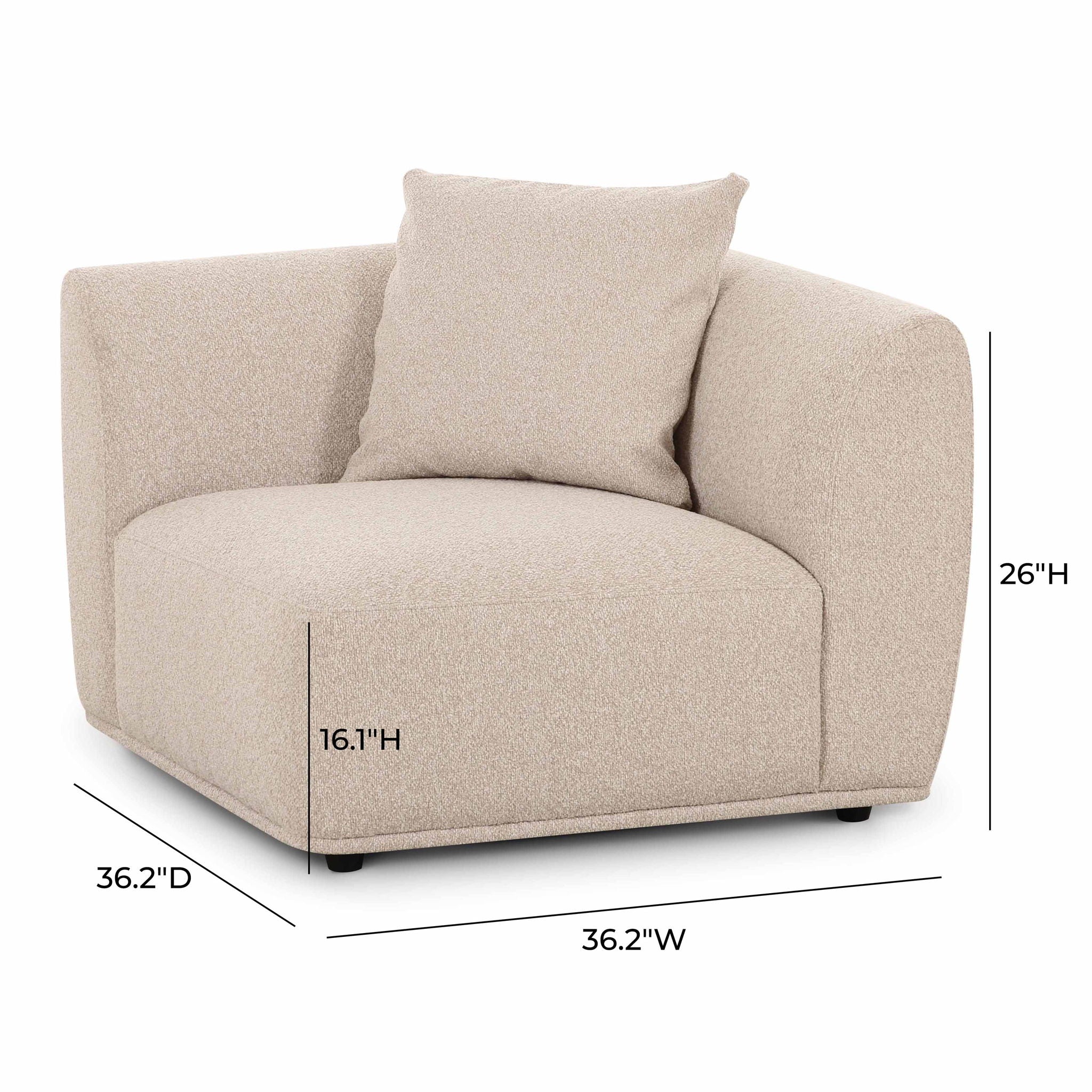Sylvie - Corner Chair - Cream
