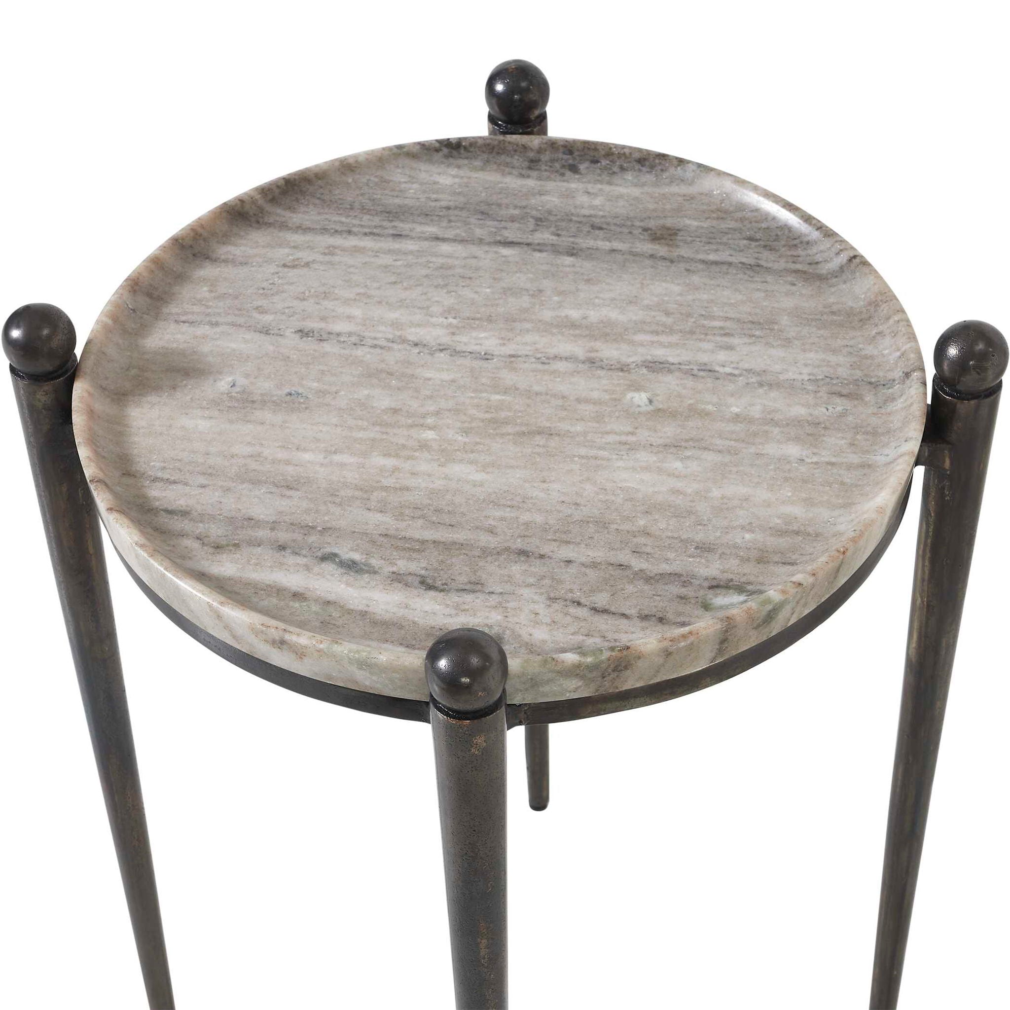 Nahunta - Accent Table - Dark Bronze / Gray