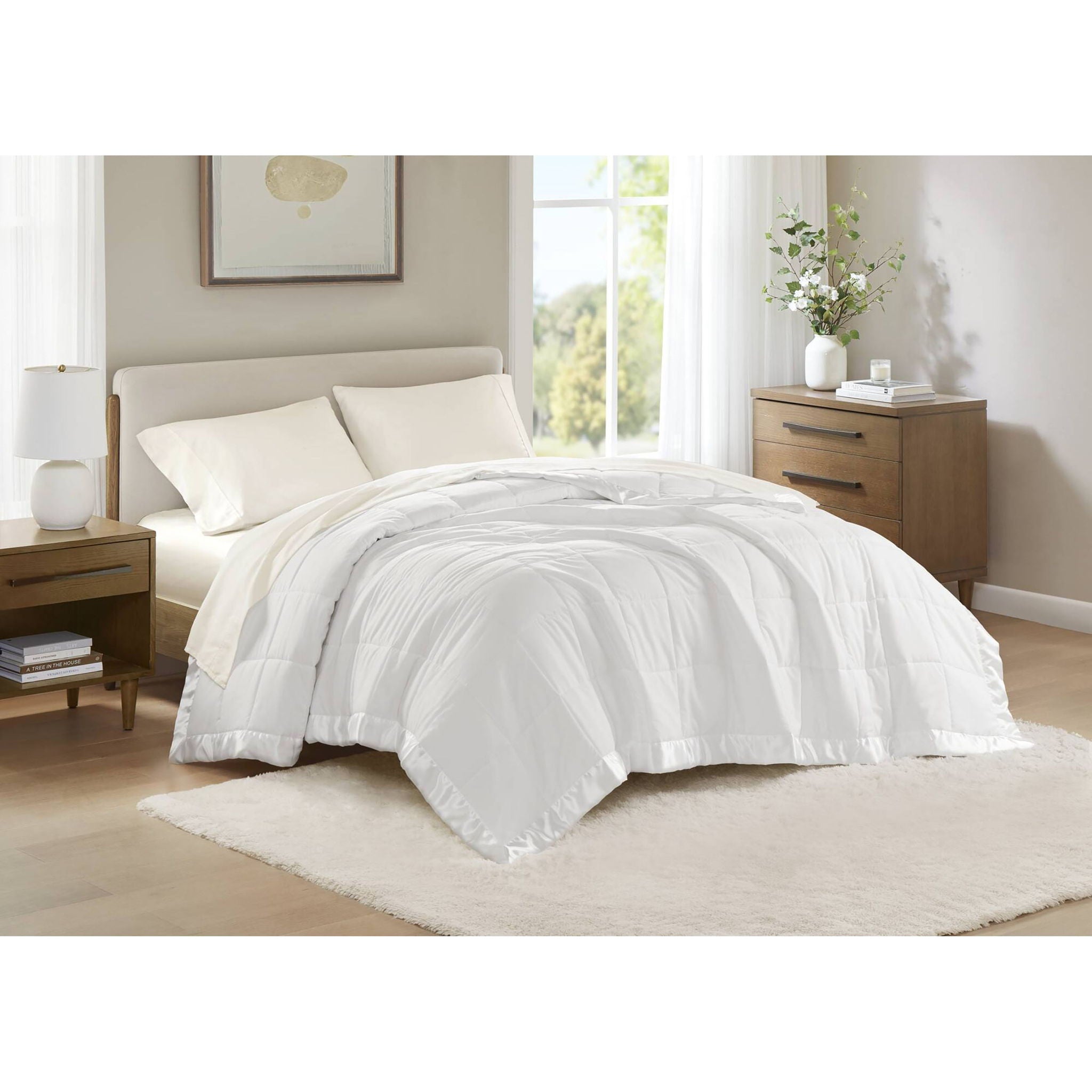 Windom - All Season Hypoallergenic Blanket With 3M Scotchgard - White
