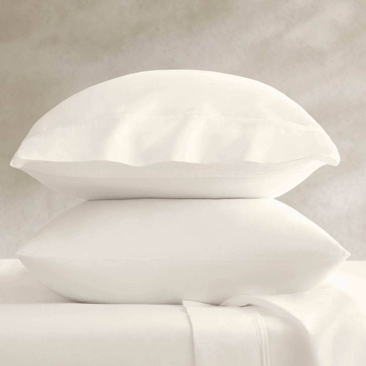 Standard Sateen Pillowcase Set - Off-White
