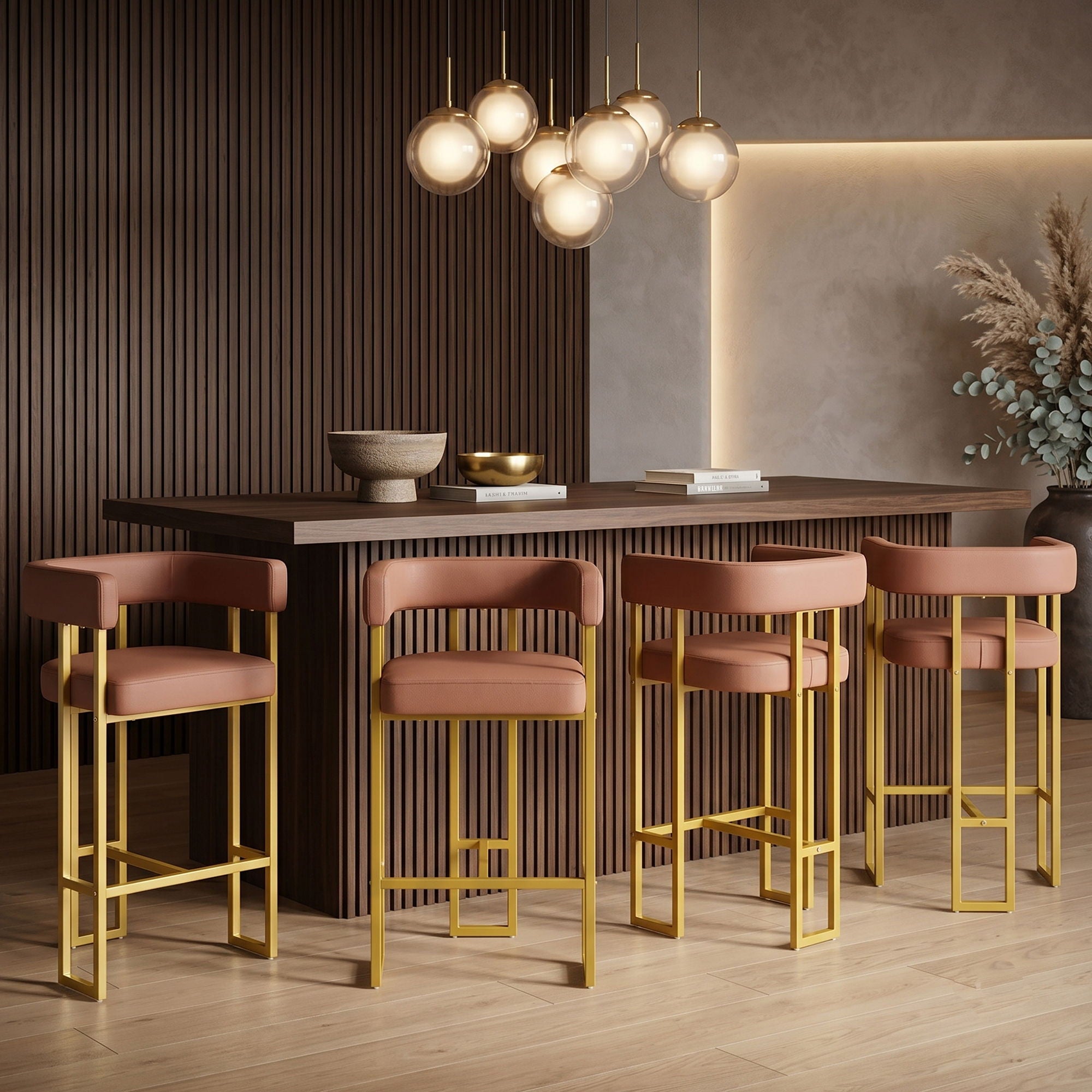 Modern Counter Height Bar Stools With U - Shaped