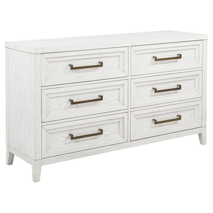 Inverness - 6 Drawer Bedroom Dresser - White