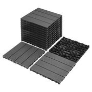 DIY Interlocking Deck Tiles Waterproof Outdoor And Indoor Flooring - Gray