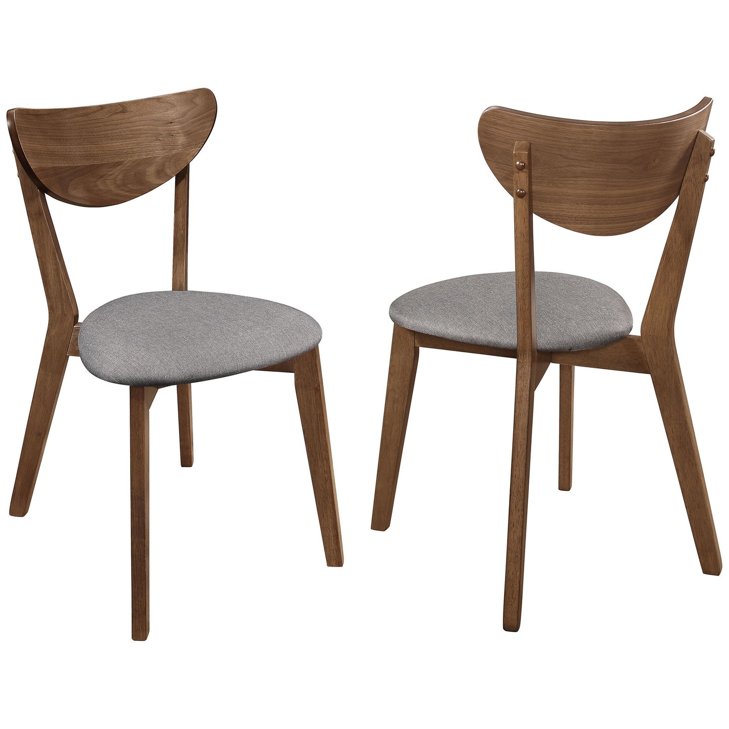 Mid-Century Modern Upholstered Dining Chair (Set of 2)