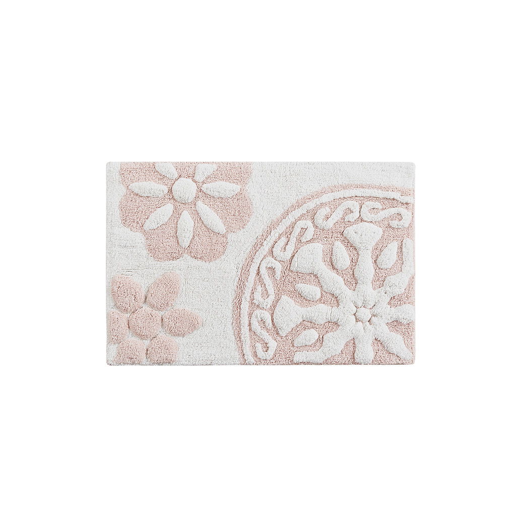 Casablanca - 20" x 30" Medallion Tufted Rug - Pink