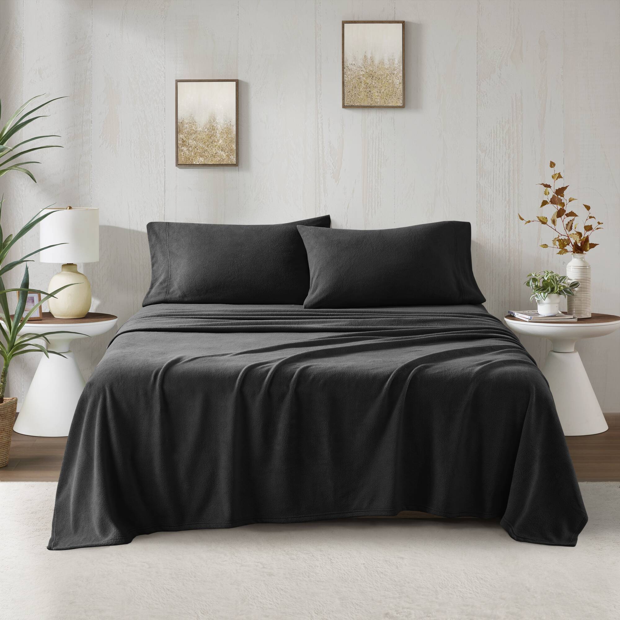 Micro Fleece - Sheet Set - Black