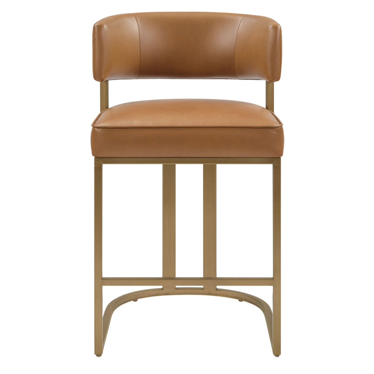 August - Upholstered Counter Stool - Brown