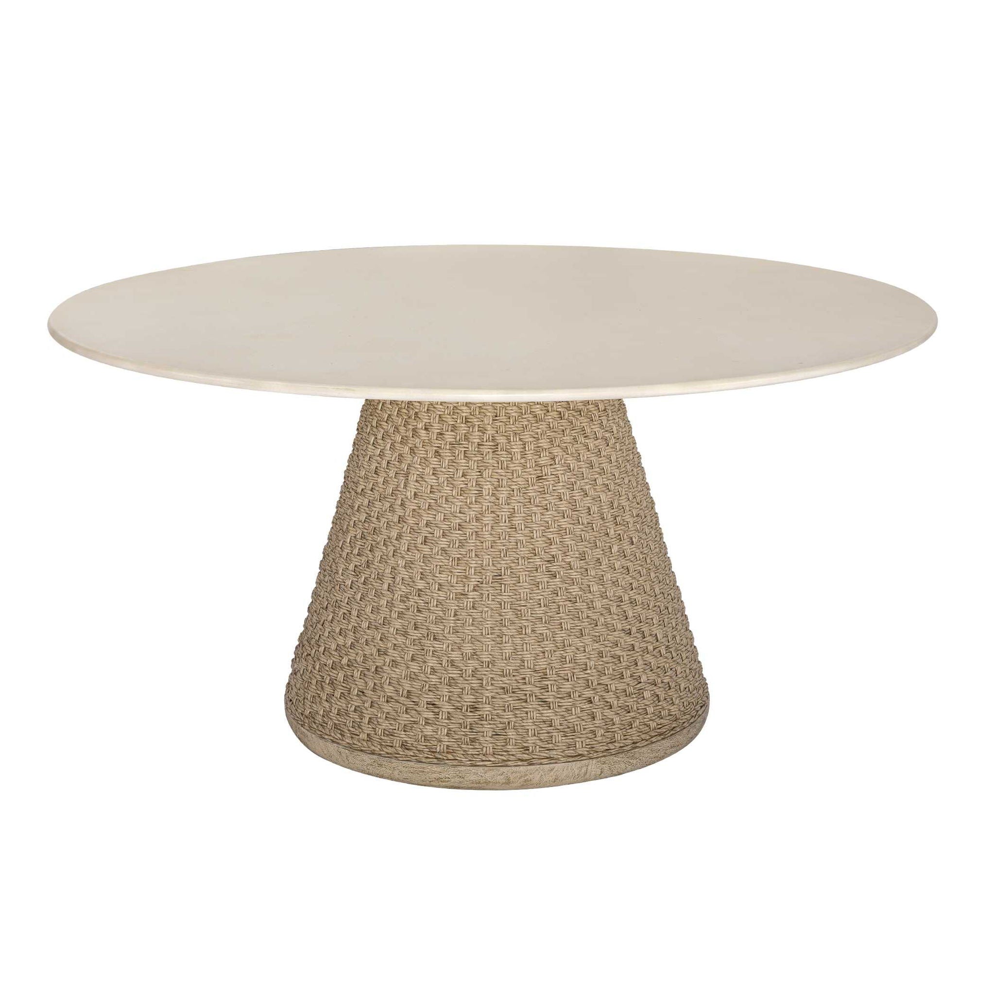 Cardoso - Indoor-Outdoor Dining Table - Brown / White / Woodtone
