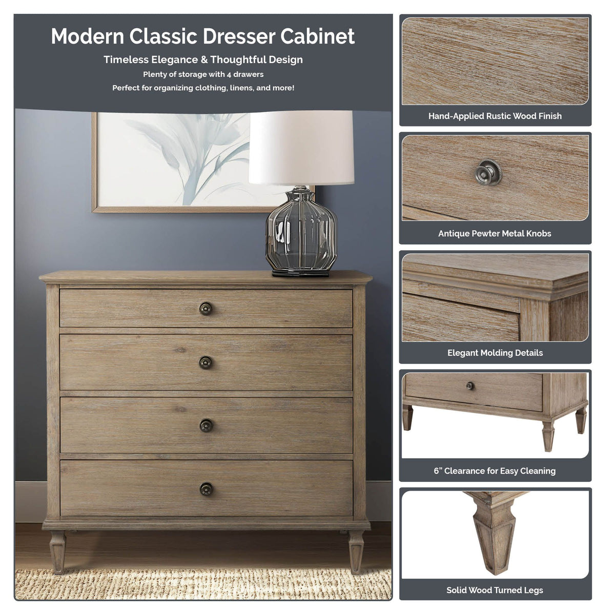 Victoria - Small Dresser - Light Natural