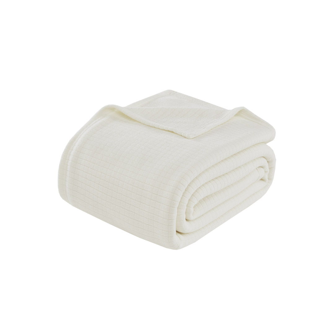 Microfleece - King Blanket - Ivory
