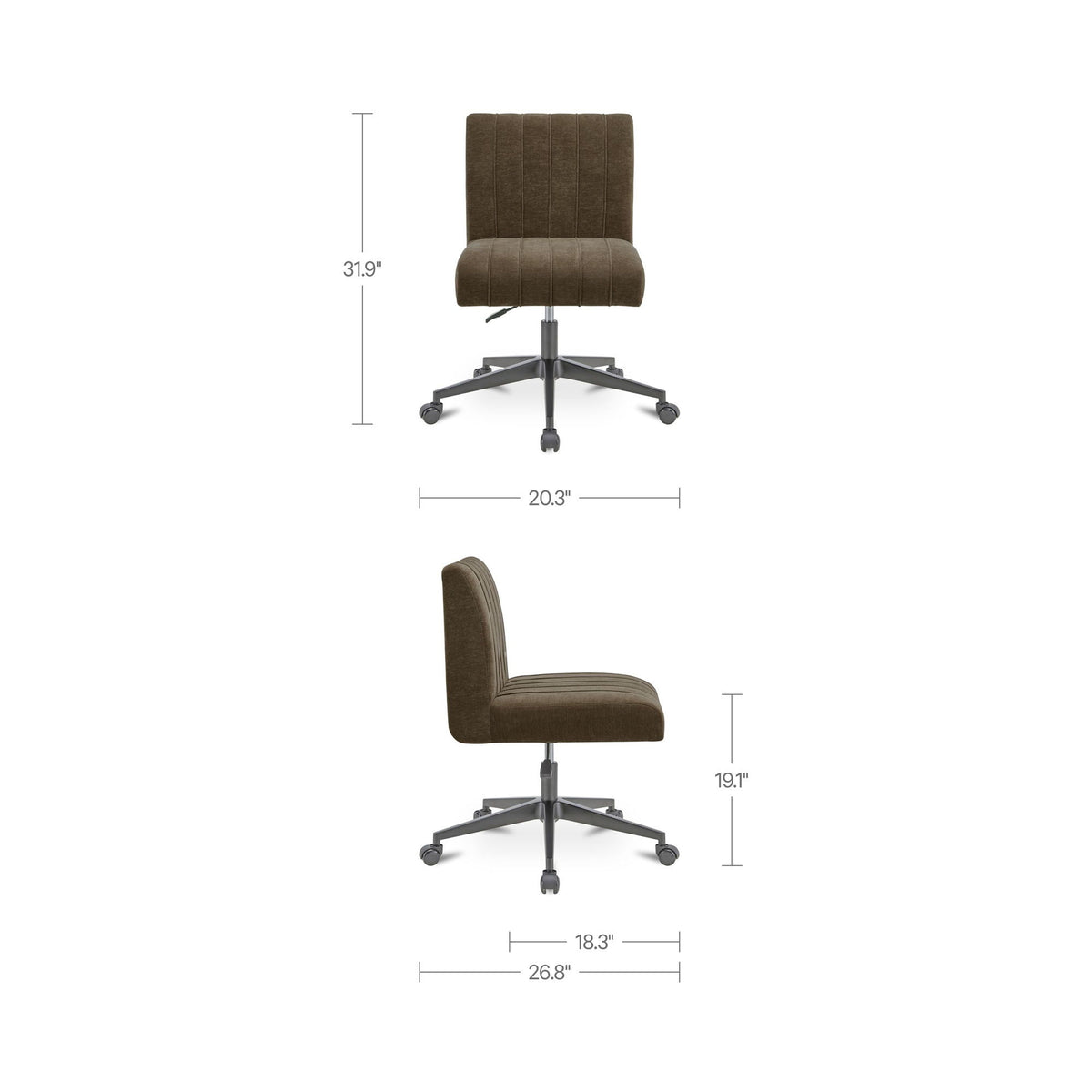 Sally - Office Chair - Cedar Green