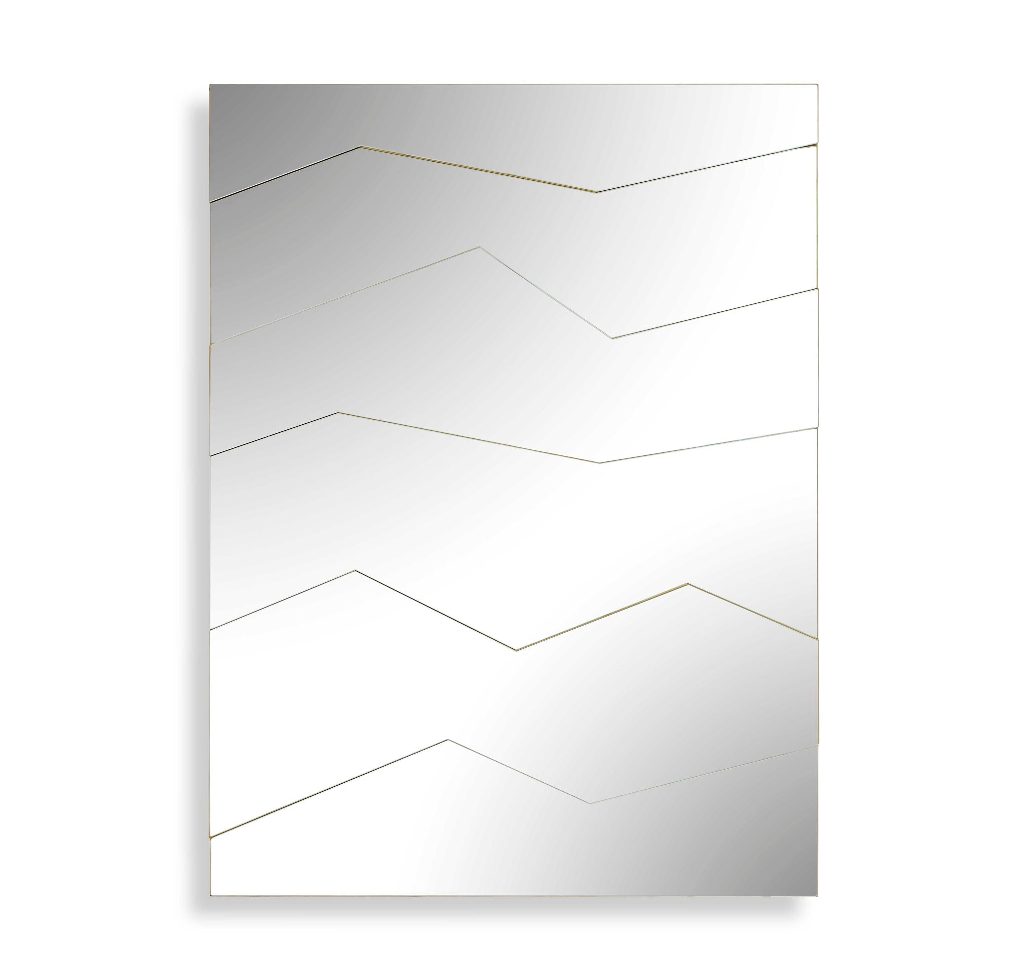 Fracture - Segmented Panel Mirror - Gold