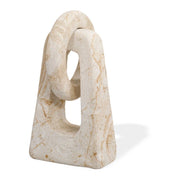 Continuum Stone - Indoor-Outdoor Sculpture - Brown / White