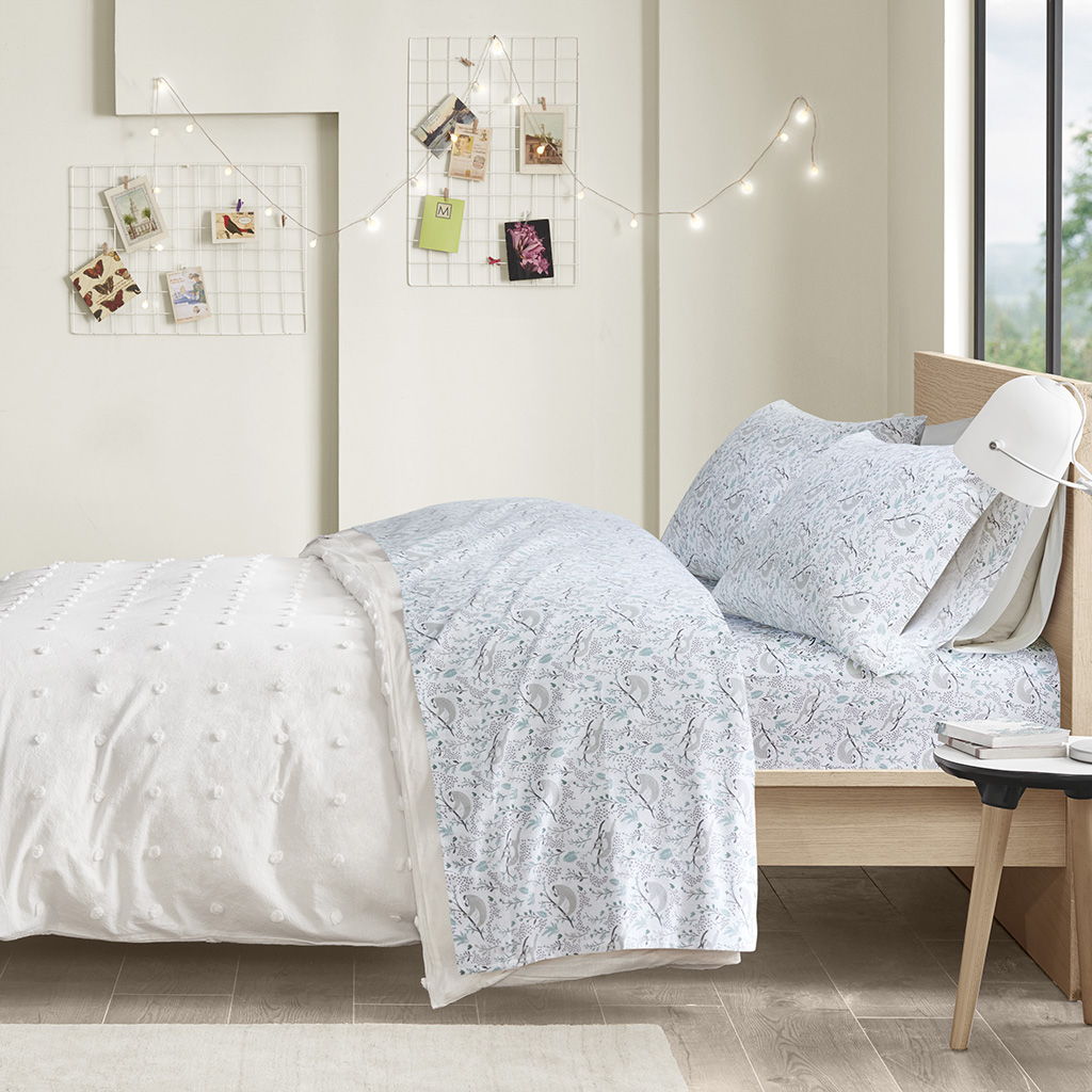 Cozy Soft - Novelty Print Sheet Set - Gray Sloths