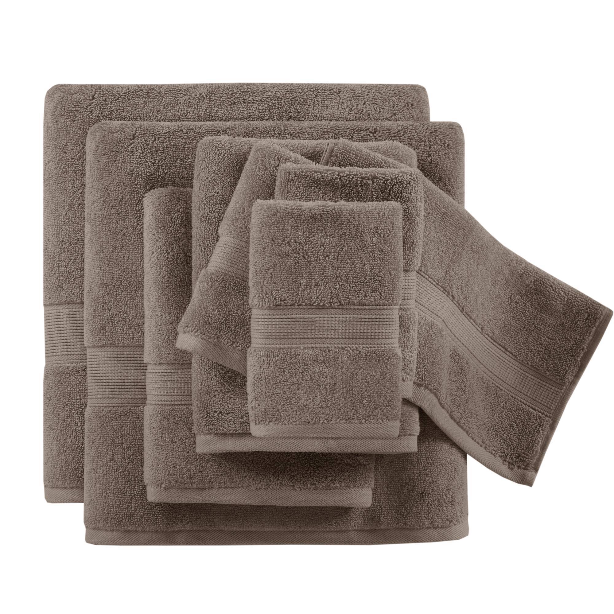800GSM - 8 Piece Antimicrobial Towel Set - Mocha