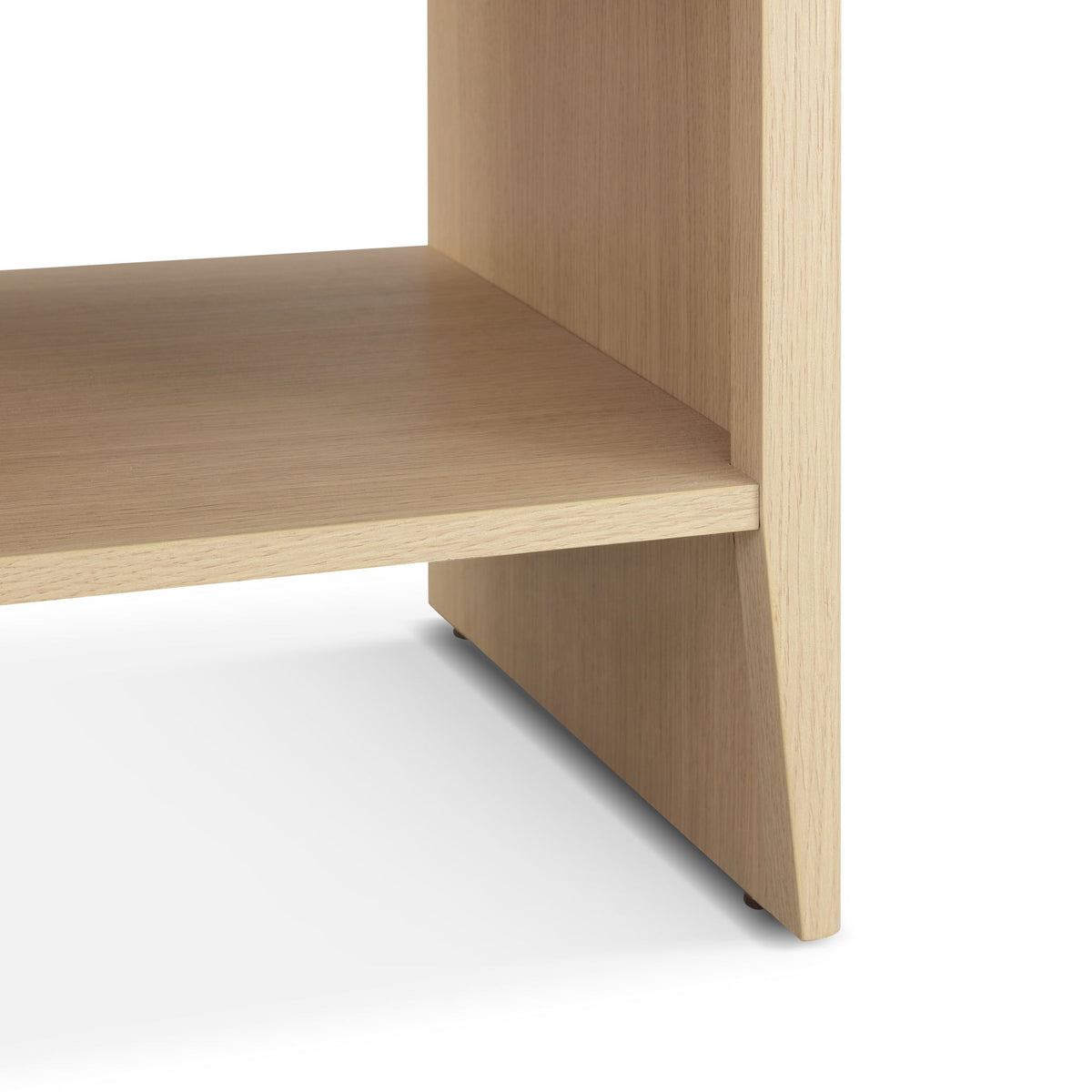 Lennox - Accent Side Table With Drawer Storage & Lower Open Shelf - Natural