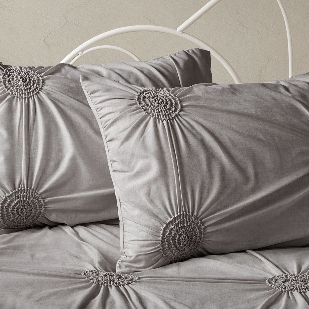Leila - Reversible Daybed Cover (Set of 6) - Dark Gray