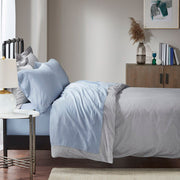 1500 Thread Count - Queen Sheet Set Cotton - Blue
