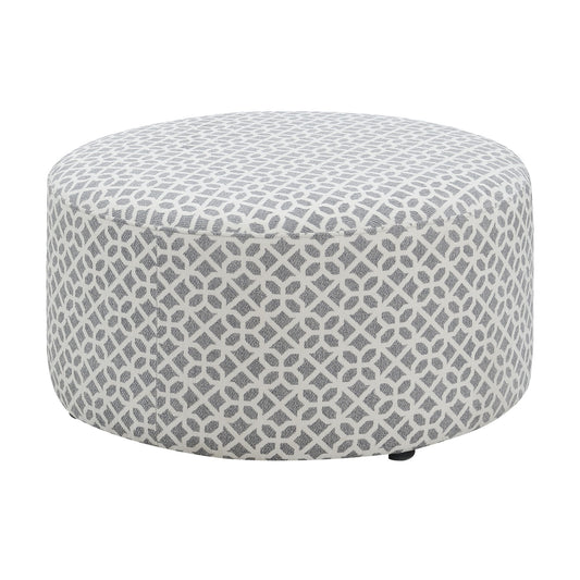Round Ottoman - Gray
