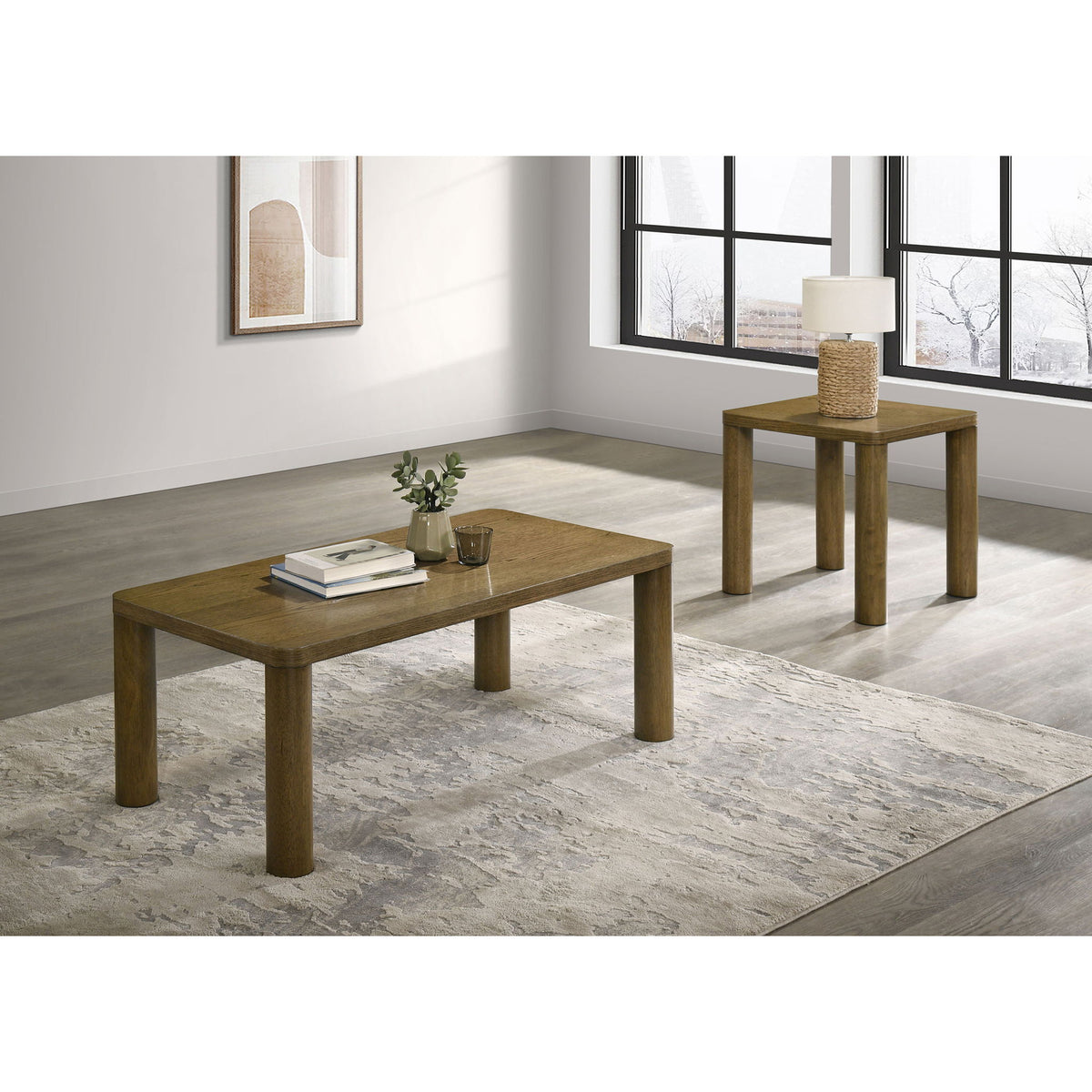 Bryant - Coffee Table Set With Rounded Legs