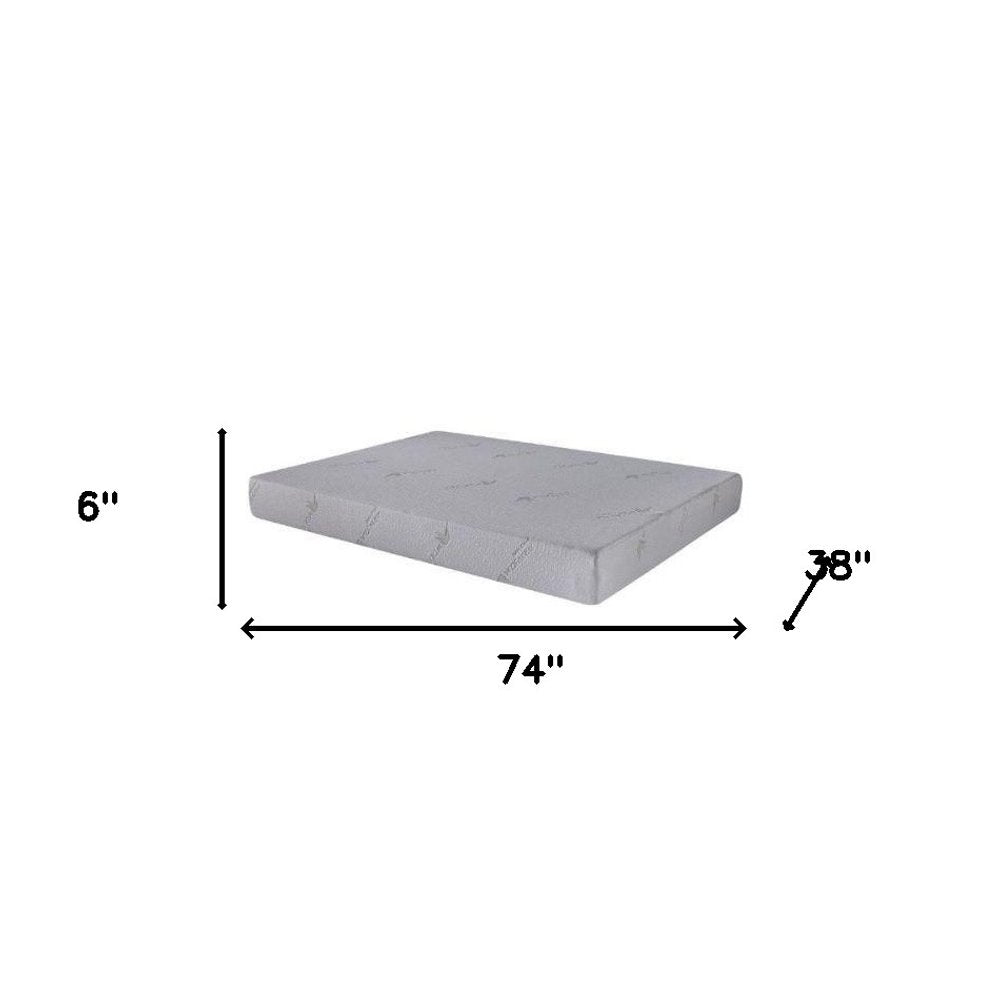 38" Twin Memory Foam Medium Foam Mattress