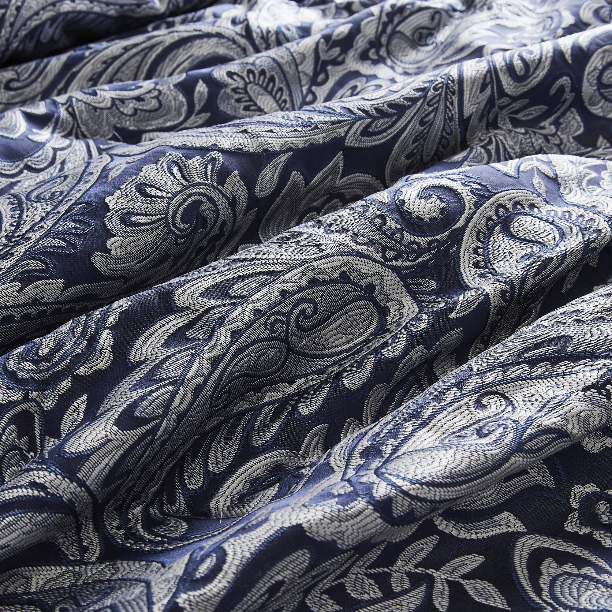 Aubrey - King 12 Piece Complete Bed Set - Navy