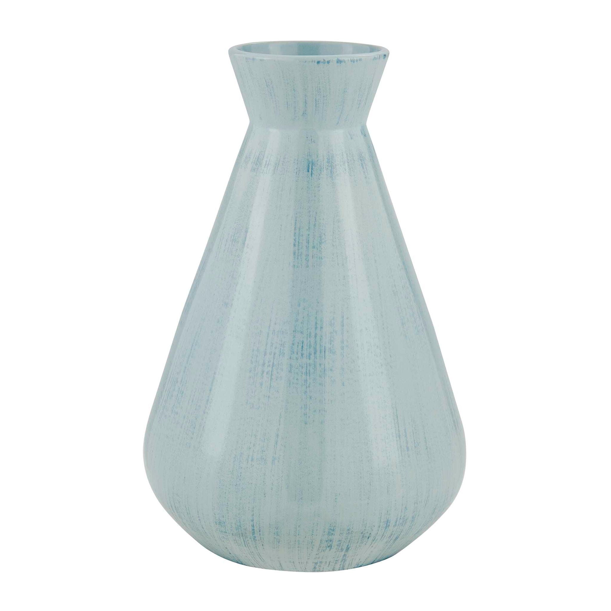Flare Spire - Indoor-Outdoor Ceramic Vase - Blue