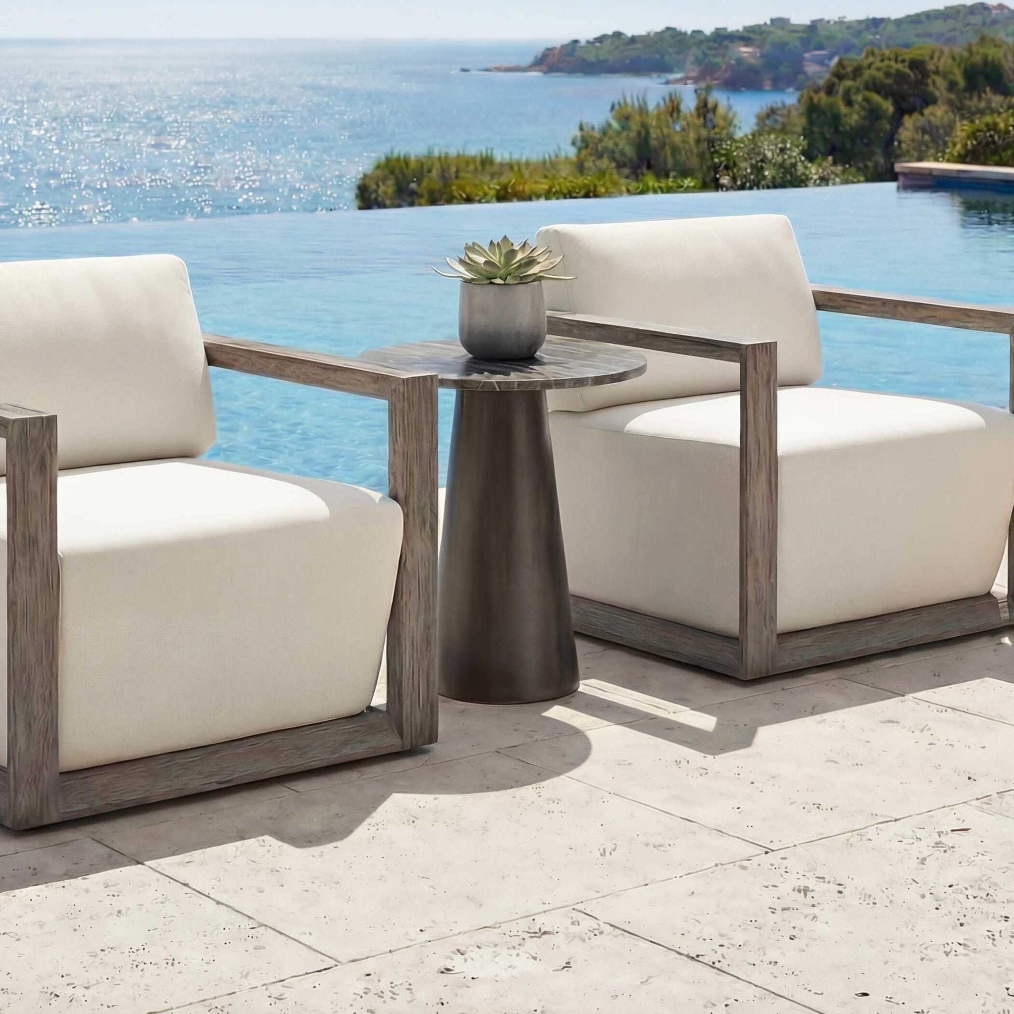 Midsummer - Indoor-Outdoor Accent Table - Bronze