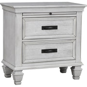 Lockeford - 2 Drawer Nightstand With Pull Out Tray - White
