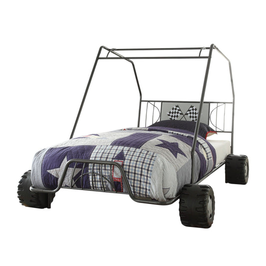 Xander - Twin Go Kart Bed - Gunmetal