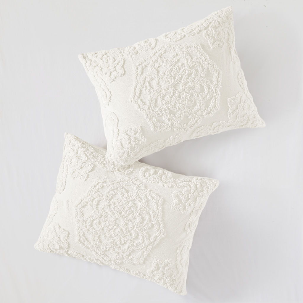 Laetitia - Twin 2 Piece Comforter Set - Off White
