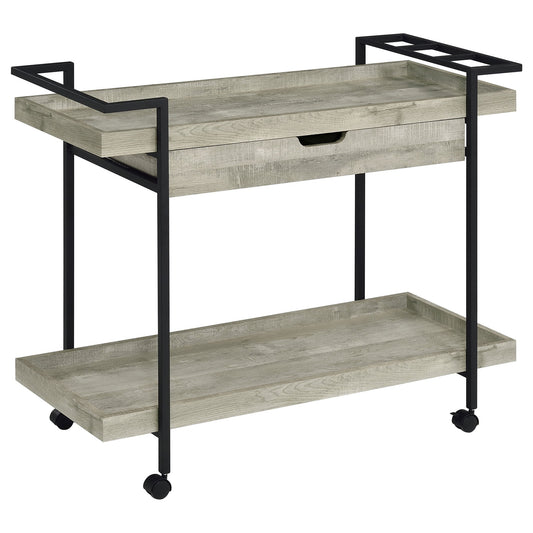 Begonia - 1 Drawer Cart - Driftwood