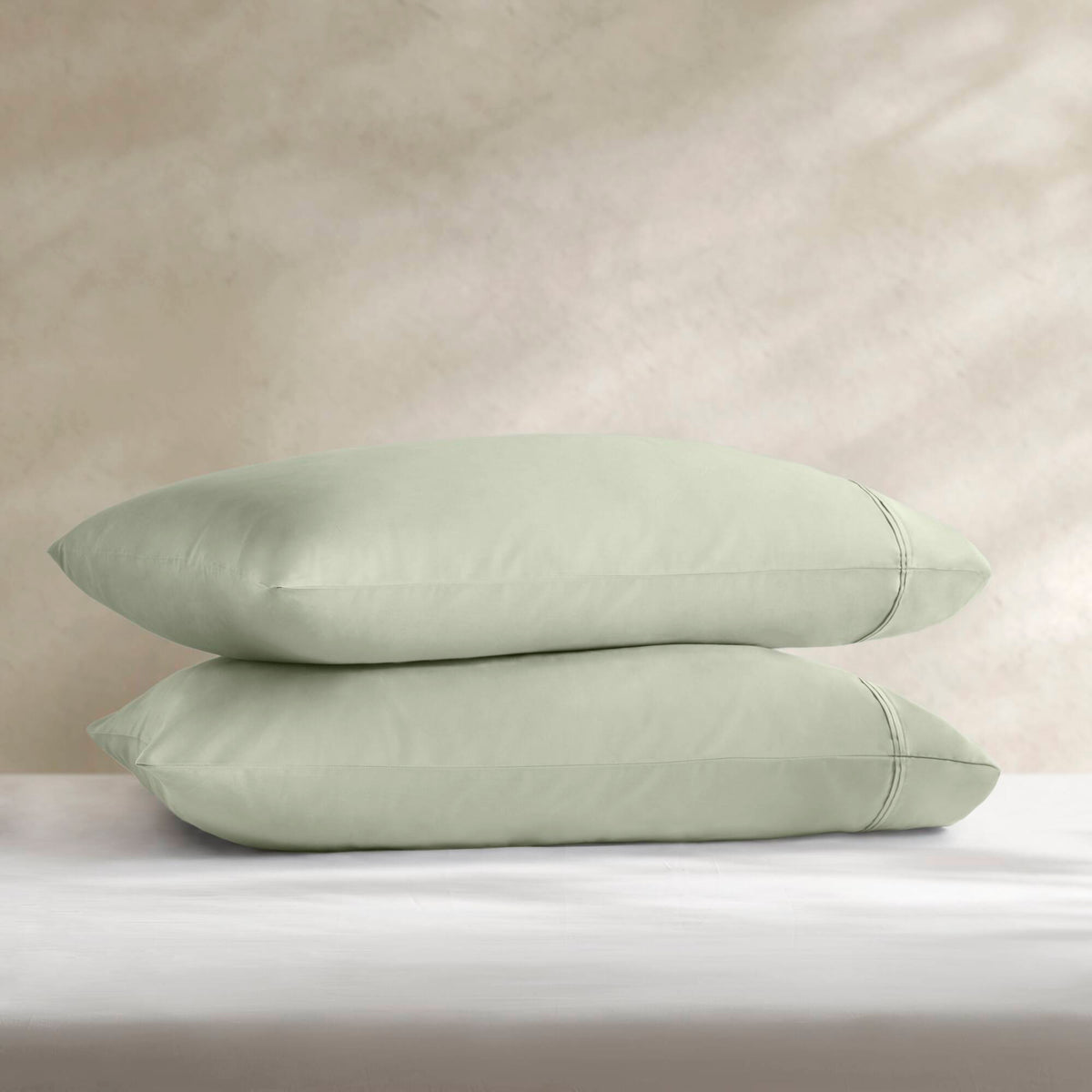 Split King Sateen Sheet Set - Sage
