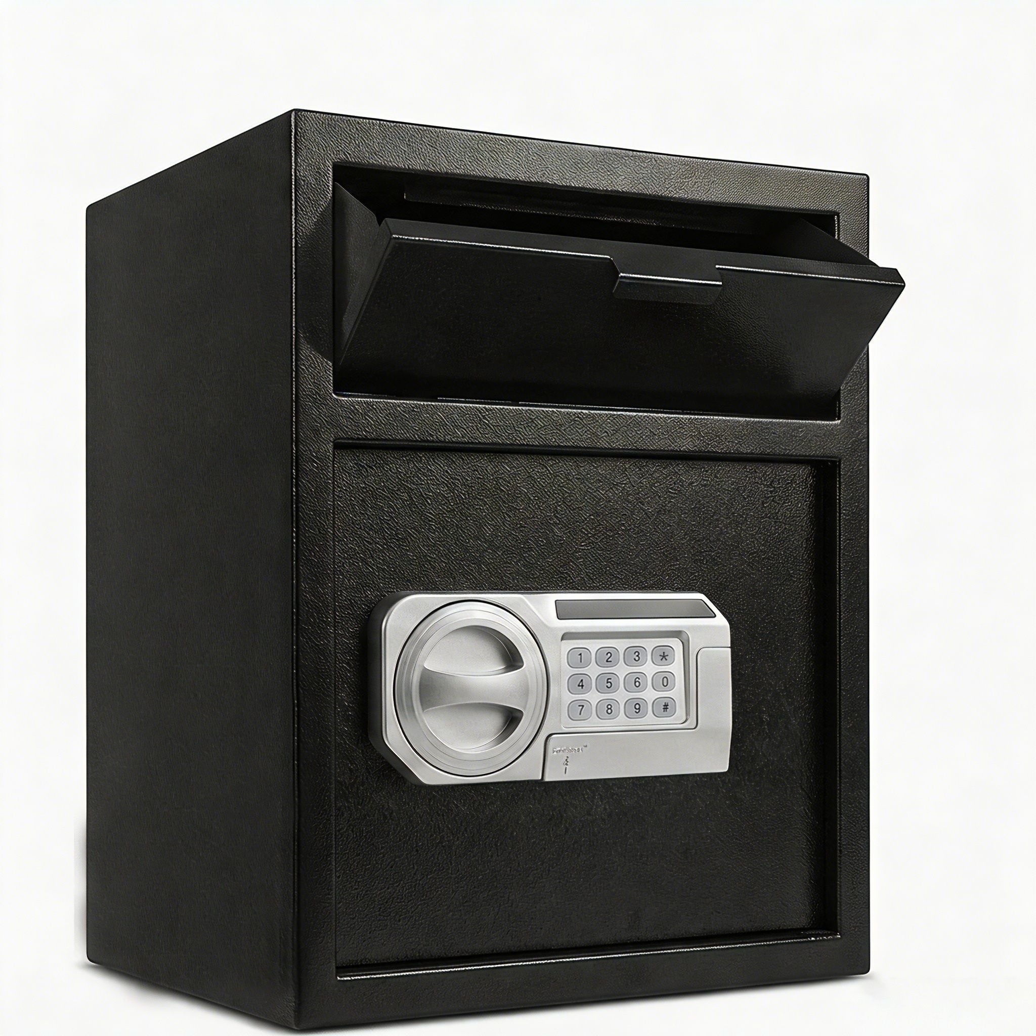 Safe With Drop Slot For Cash Deposits, Multi Scene Safe For Office - Black