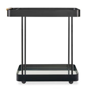 Vesper - Iron Bar Cart - Black / Brass