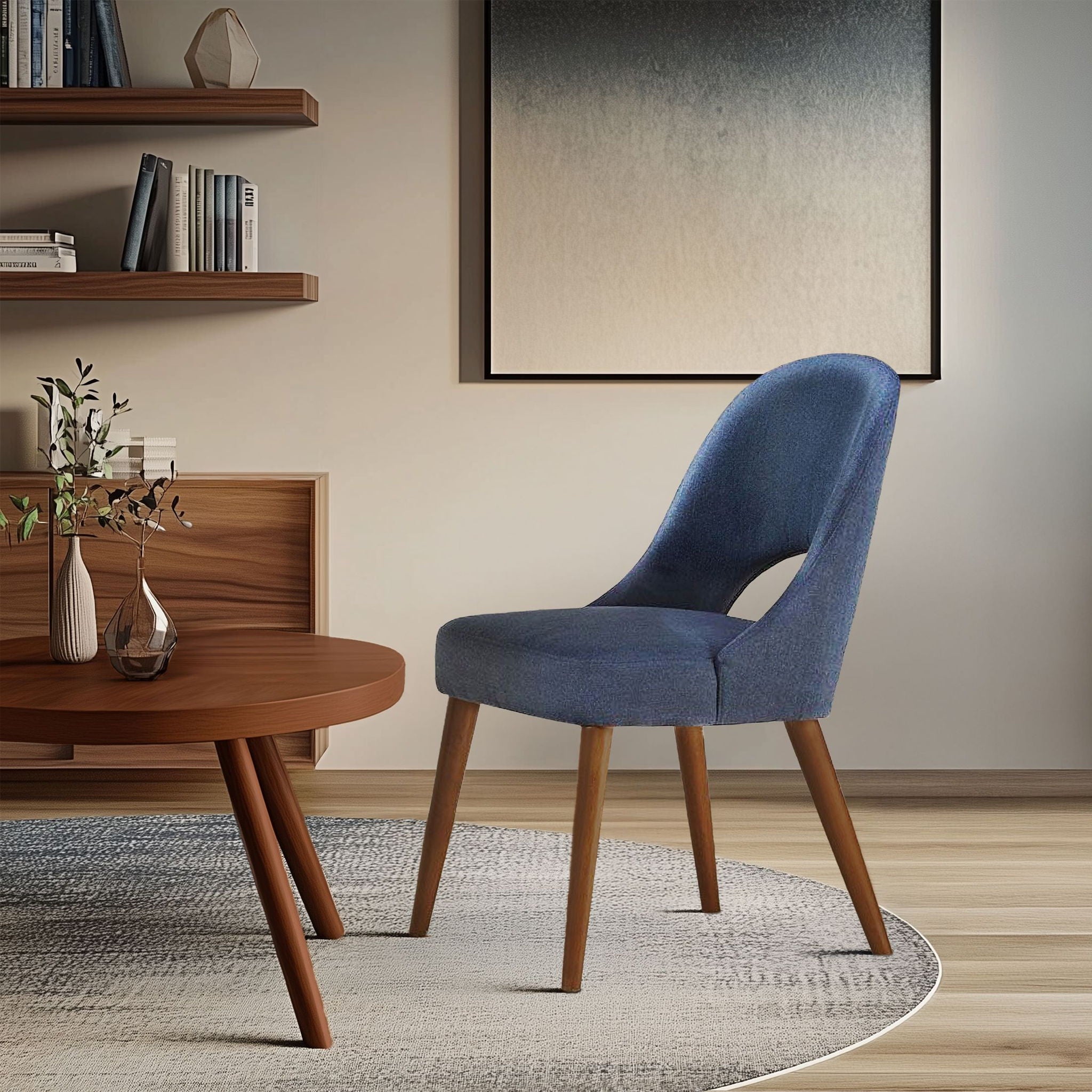 Nola - Dining Side Chair (Set of 2) - Navy