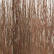 84" Brown Wood Folding Three Panel Screen Room Divider