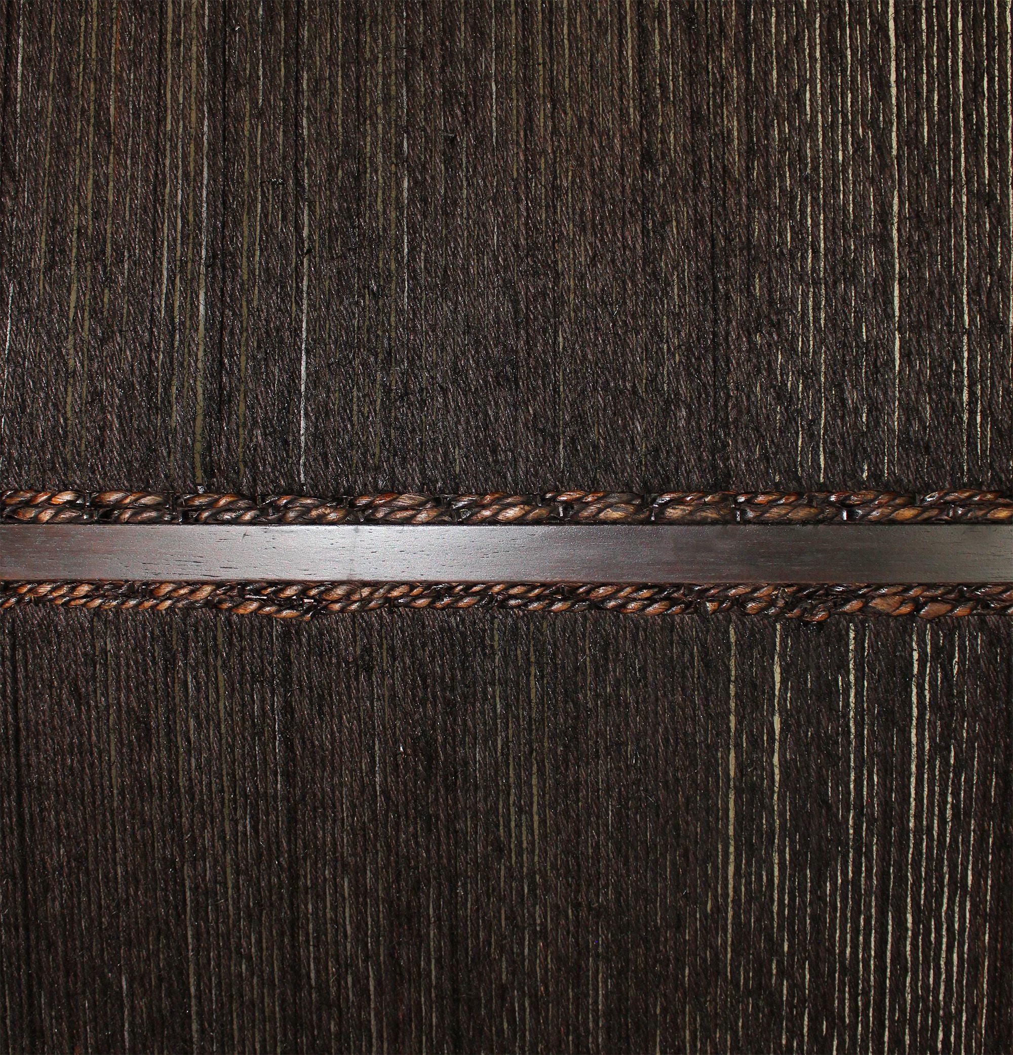 72" Brown Folding Three Panel Screen Room Divider