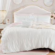 Ivy - Full/Queen Ella Comforter Set - White