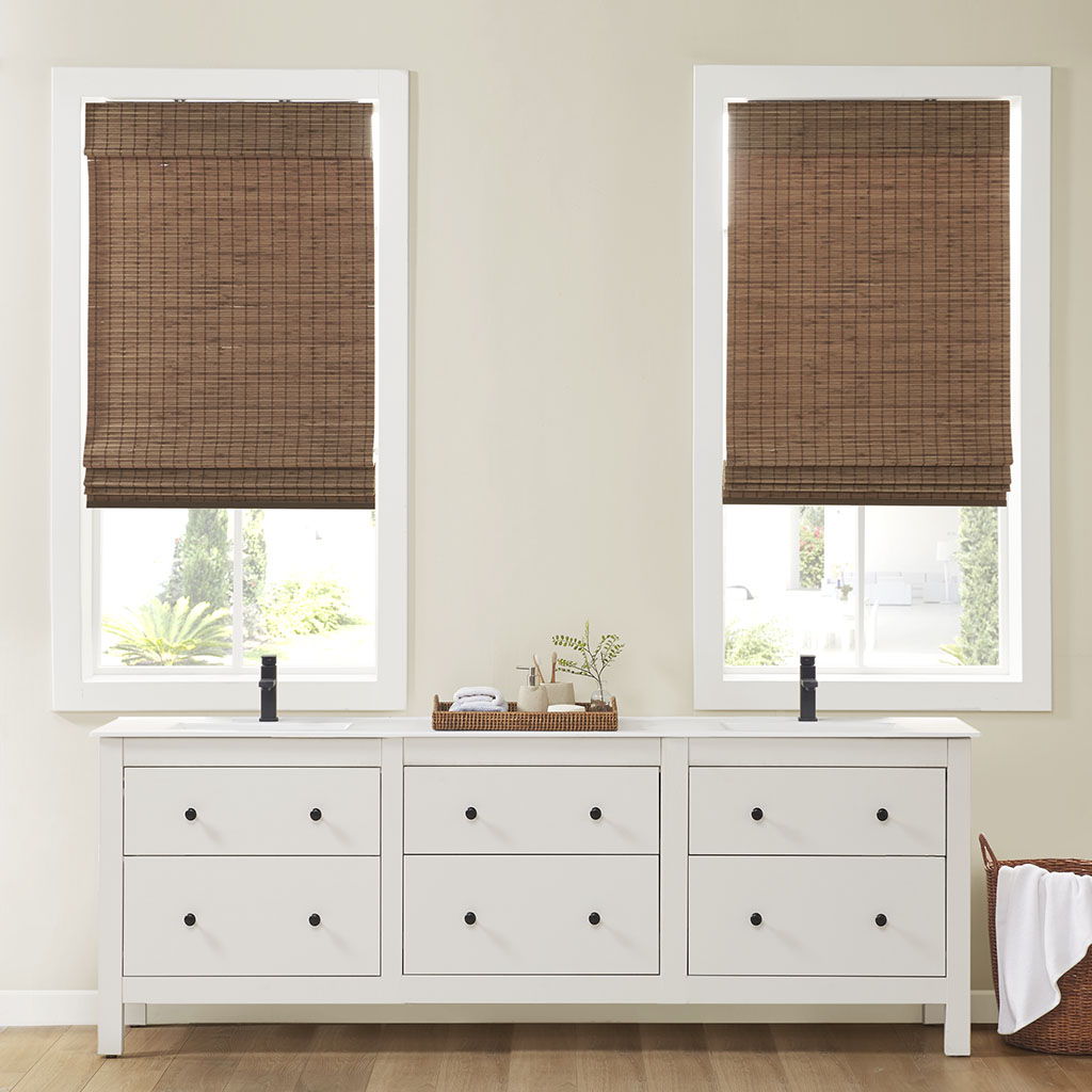 Eastfield - 33" Light Filtering Roman Shade - Teak