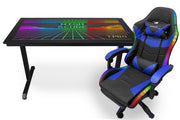 Gaming Desk And Chair- Blue & Black