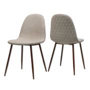Elegant Dining Chair Set With Fabric