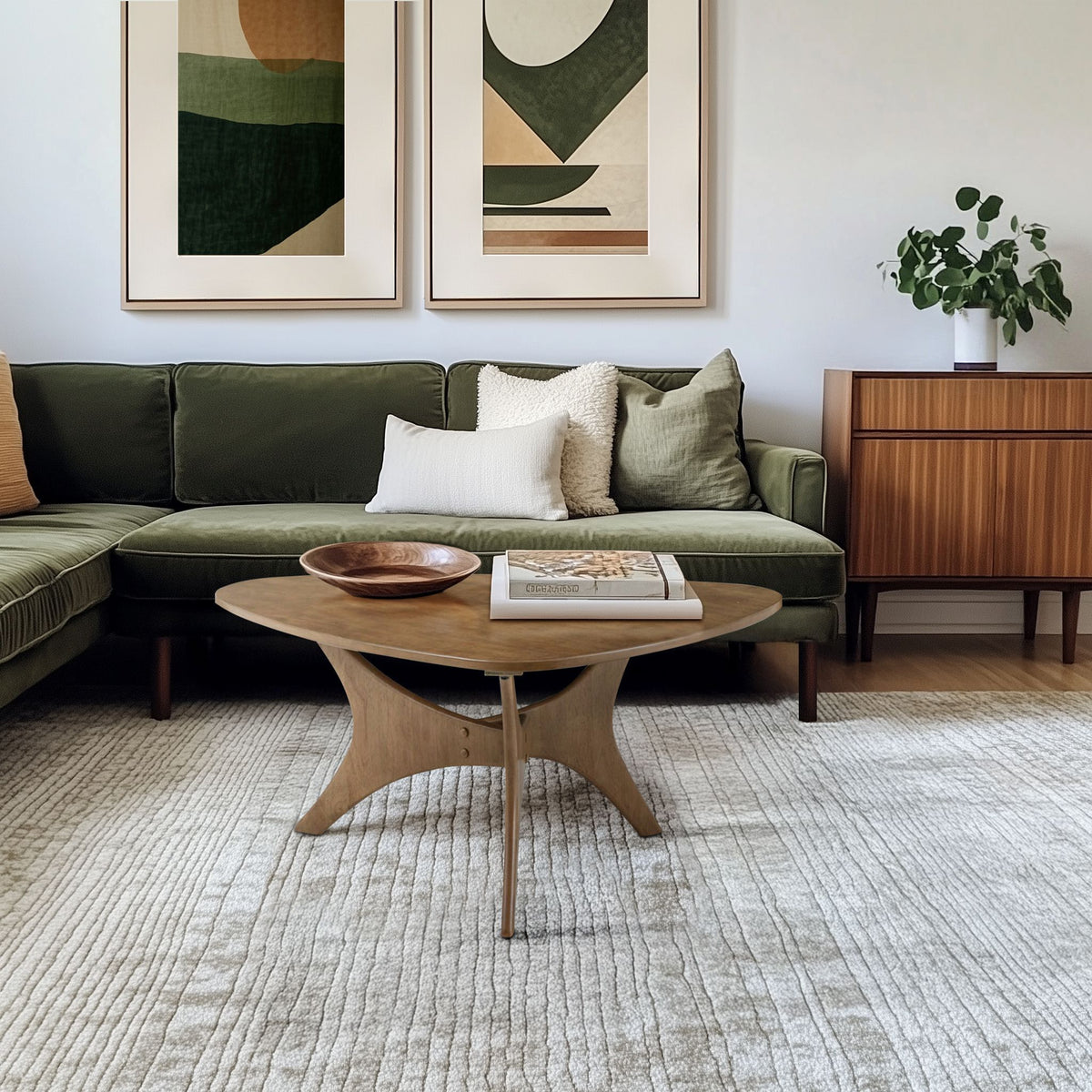 Blaze - Triangle Coffee Table - Light Brown