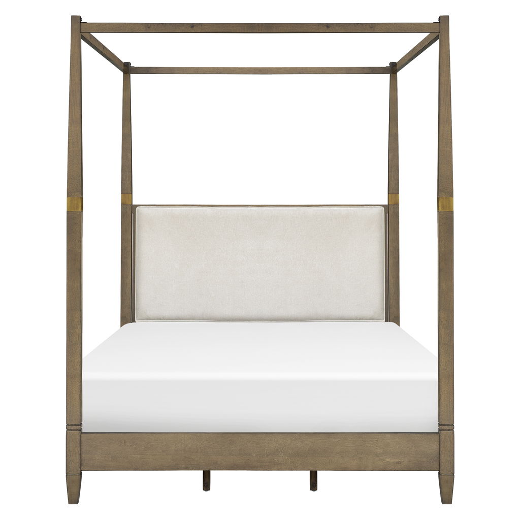 Baylor - Queen Canopy Bed - Brown