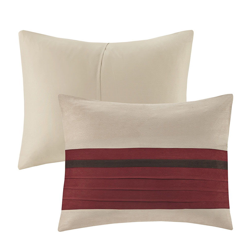Palmer - King Piece Comforter (Set of 7) - Red