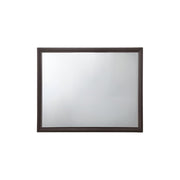 35" Espresso Wood Mounted Dresser Mirror
