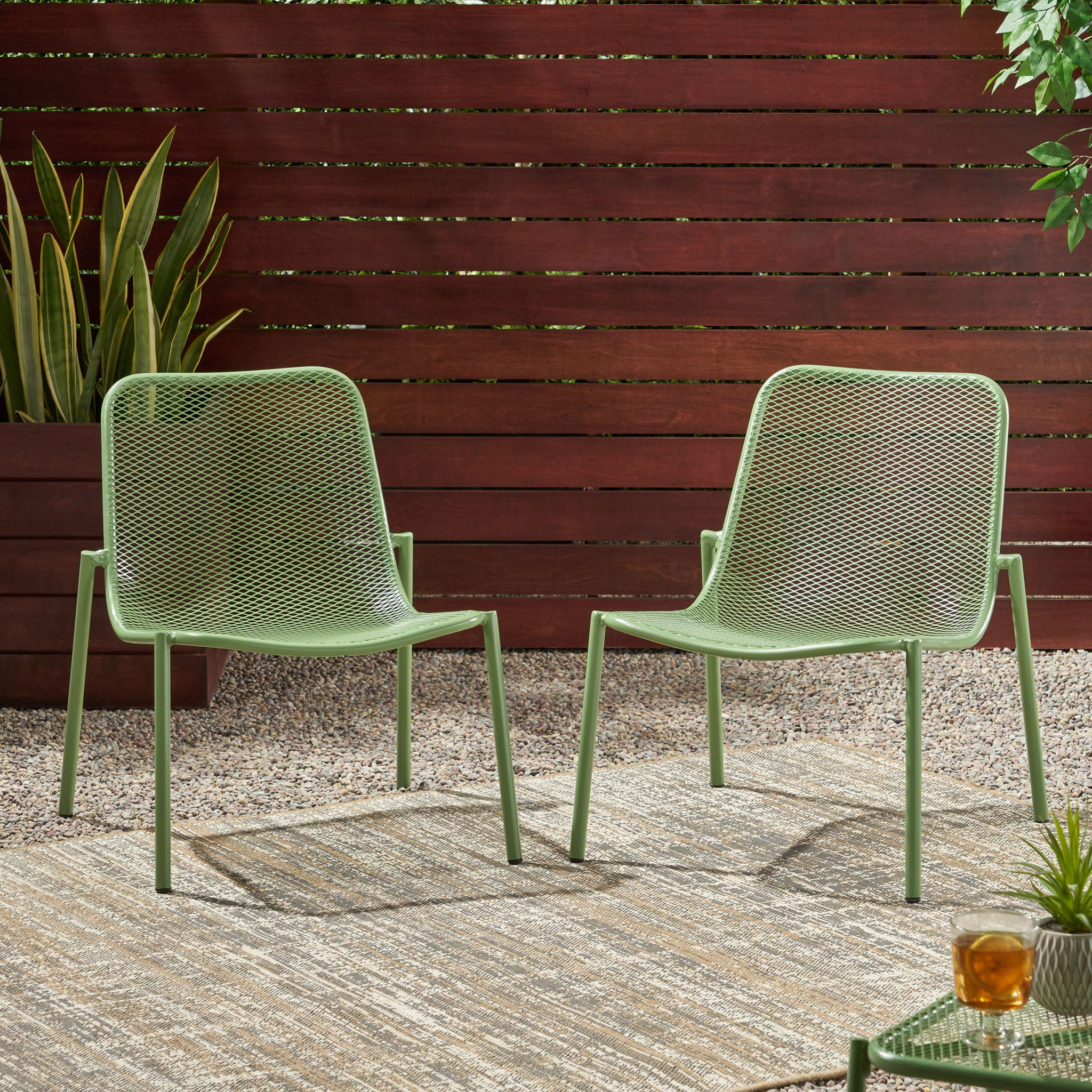 Outdoor Iron Chair With Design