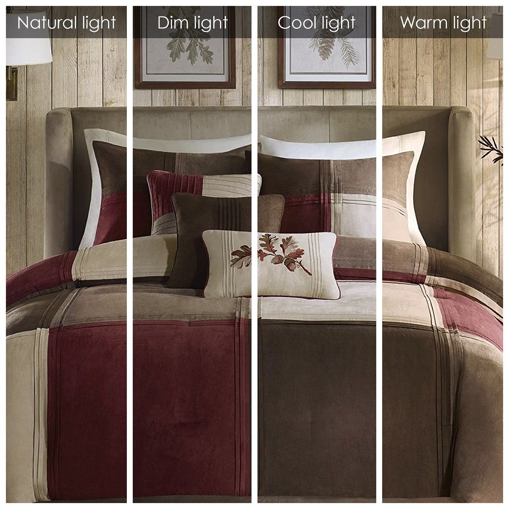 Jackson Blocks - Queen Piece Comforter (Set of 7) - Red