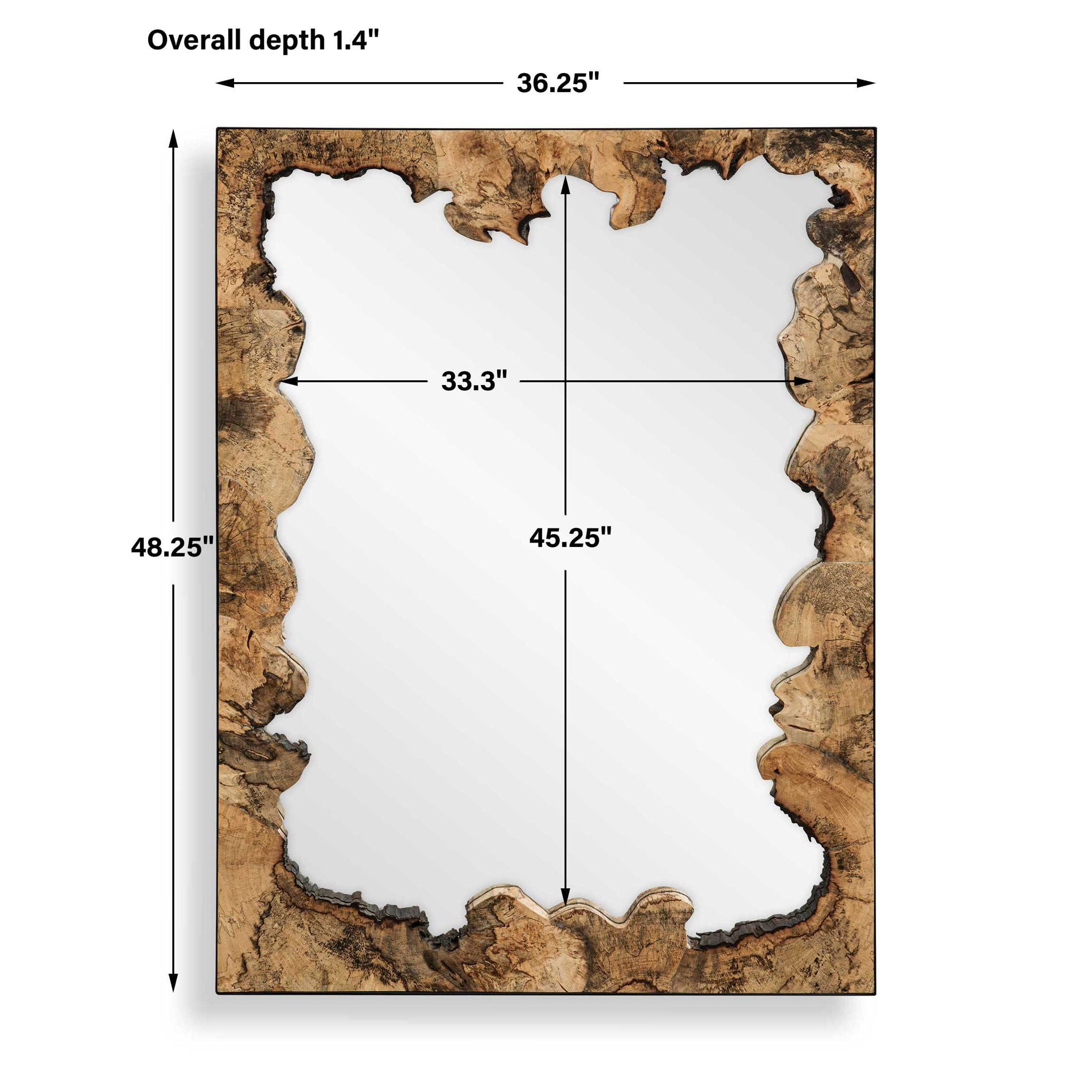 Abraham - Wood Mirror - Woodtone